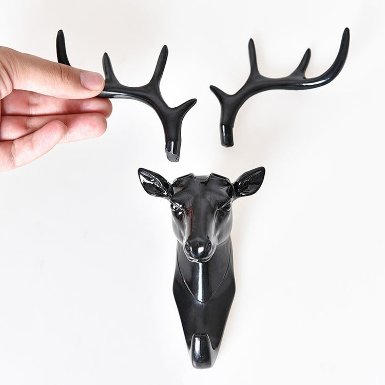 European-Style Rural Pendant Deer Head Wall Hanging Clothes Hook, Random Color Delivery