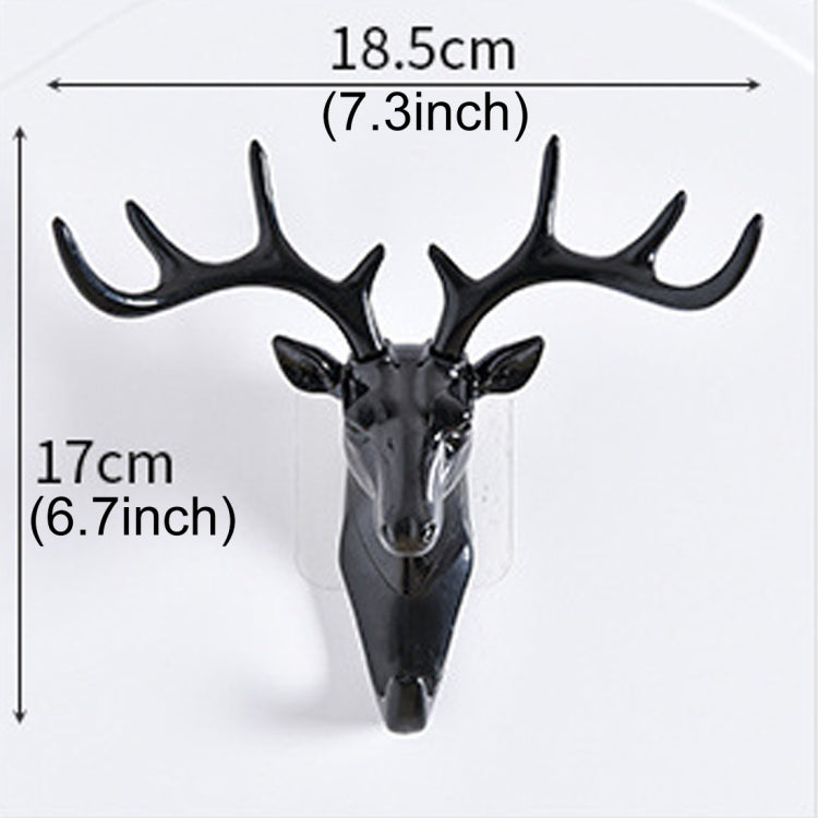 European-Style Rural Pendant Deer Head Wall Hanging Clothes Hook, Random Color Delivery