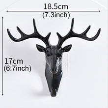 Load image into Gallery viewer, European-Style Rural Pendant Deer Head Wall Hanging Clothes Hook, Random Color Delivery