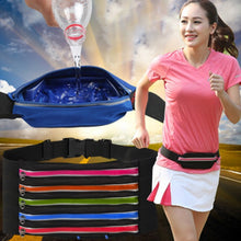 Load image into Gallery viewer, Multifunctional Outdoor Sports Waterproof High Stretch Faux Leather Fabric Single Waist Bag with Night Reflective Strip, Random Color Delivery, Single Waist Bag