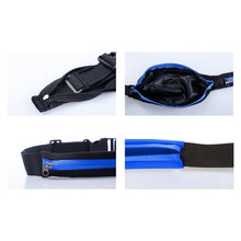 Load image into Gallery viewer, Multifunctional Outdoor Sports Waterproof High Stretch Faux Leather Fabric Single Waist Bag with Night Reflective Strip, Random Color Delivery, Single Waist Bag