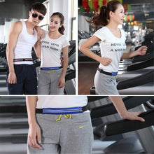 Load image into Gallery viewer, Multifunctional Outdoor Sports Waterproof High Stretch Faux Leather Fabric Single Waist Bag with Night Reflective Strip, Random Color Delivery, Single Waist Bag