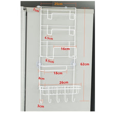 Load image into Gallery viewer, Multi-layer Fridge Storage Rack Side Shelf Sidewall Holder Multi-function Kitchen Organizer Household, Size: 25 x 9.5 x 62cm, 25 x 9.5 x 62cm