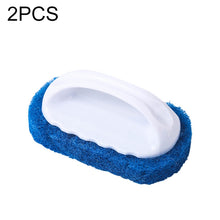 Load image into Gallery viewer, 2pcs  Decontamination Sponge Hard Bottom Cleaning Brushes Dry and Wet Cleaning Brush for Kitchen / Cooking Bench / Bathroom / Bathtub , Random Color Delivery, Dry and Wet Cleaning Brush