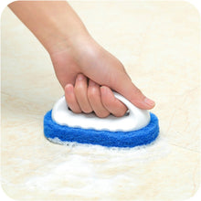 Load image into Gallery viewer, 2pcs  Decontamination Sponge Hard Bottom Cleaning Brushes Dry and Wet Cleaning Brush for Kitchen / Cooking Bench / Bathroom / Bathtub , Random Color Delivery, Dry and Wet Cleaning Brush
