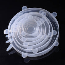 Load image into Gallery viewer, 6 PCS / Set Food Grade Silicone Sealing Lids Fresh Keeping Covers, Silicone Sealing Lids