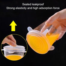 Load image into Gallery viewer, 6 PCS / Set Food Grade Silicone Sealing Lids Fresh Keeping Covers, Silicone Sealing Lids