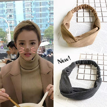 Load image into Gallery viewer, Women Temperament Knitting Cross Shape Hair Band, HC8960A, HC8960B, HC8960F, HC8960G, HC8960H, HC8960K, HC8960WR, HC8960Y