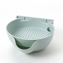 Load image into Gallery viewer, Kitchen Double Layer Fruit Bowl Washing Basket Lazy Bracket Snack Nuts Bowl