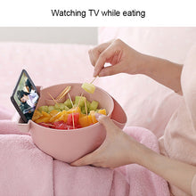 Load image into Gallery viewer, Kitchen Double Layer Fruit Bowl Washing Basket Lazy Bracket Snack Nuts Bowl