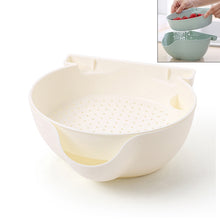 Load image into Gallery viewer, Kitchen Double Layer Fruit Bowl Washing Basket Lazy Bracket Snack Nuts Bowl