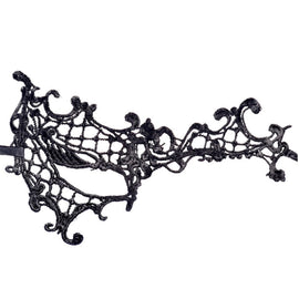 Halloween Masquerade Party Dance Sexy Lady Semi-eyed Face Lace Mask, Semi-eyed