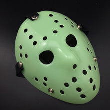 Load image into Gallery viewer, Halloween Party Cool Thicken Jason Mask, Fluorescent Green, Gold, Red + White, Silver, White, Red + Yellow