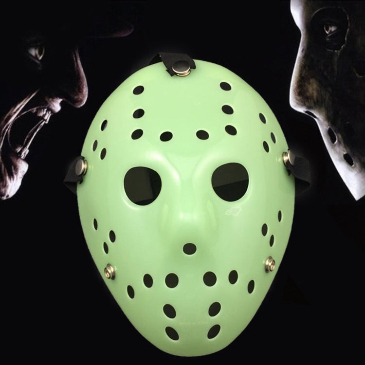 Halloween Party Cool Thicken Jason Mask, Fluorescent Green, Gold, Red + White, Silver, White, Red + Yellow
