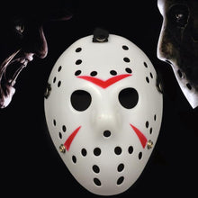 Load image into Gallery viewer, Halloween Party Cool Thicken Jason Mask, Fluorescent Green, Gold, Red + White, Silver, White, Red + Yellow