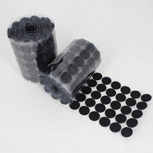 Load image into Gallery viewer, 1000 PCS 20mm Round Nylon Adhesive Hook and Loop Fastener, 20mm (Black), 20mm (White)