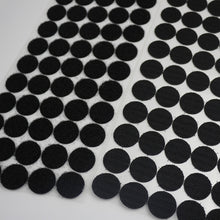 Load image into Gallery viewer, 1000 PCS 20mm Round Nylon Adhesive Hook and Loop Fastener, 20mm (Black), 20mm (White)