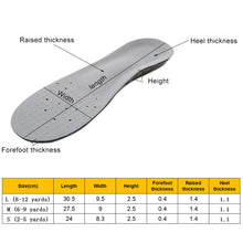 Load image into Gallery viewer, 1 Pair PU Breathable Soft Sports Shock-absorbing Insole Sweat-absorbent Foot Pad Elastic Shoe Insert, Size: M(6-9 Yards), Size: M(6-9 Yards)