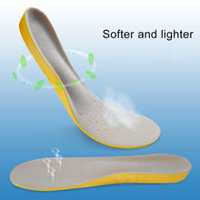 Load image into Gallery viewer, 1 Pair PU Breathable Soft Sports Shock-absorbing Insole Sweat-absorbent Foot Pad Elastic Shoe Insert, Size: M(6-9 Yards), Size: M(6-9 Yards)