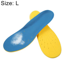 Load image into Gallery viewer, 1 Pair PU Breathable Soft Sports Shock-absorbing Insole Sweat-absorbent Foot Pad Elastic Shoe Insert, Size: L(8-12 Yards), Size: L(8-12 Yards)
