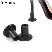 Load image into Gallery viewer, 5 Pairs Non-slip Wear-resistant Increase Shoes High Stiletto Heel Protector Caps, Random Color Delivery, HC9014, HC9014T