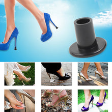 Load image into Gallery viewer, 5 Pairs Non-slip Wear-resistant Increase Shoes High Stiletto Heel Protector Caps, Random Color Delivery, HC9014, HC9014T