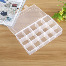 Load image into Gallery viewer, Removable Grid Compartment Plastic Box Organizerfor Jewelry Earring Fishing Hook Small Accessories, Size: Large, 15 Slots, 15 Slots