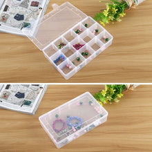 Load image into Gallery viewer, Removable Grid Compartment Plastic Box Organizerfor Jewelry Earring Fishing Hook Small Accessories, Size: Large, 15 Slots, 15 Slots