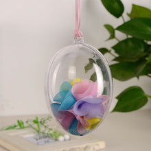 Load image into Gallery viewer, 6 PCS Transparent Plastic Hollow Ellipsoid Easter Christmas Wedding Decorations, 6 PCS