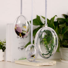 Load image into Gallery viewer, 6 PCS Transparent Plastic Hollow Ellipsoid Easter Christmas Wedding Decorations, 6 PCS