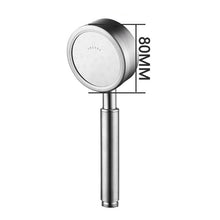 Load image into Gallery viewer, Removable and Washable 304 Stainless Steel Round Pressurized Handheld Shower Head, Size: 80mm, Pattern F