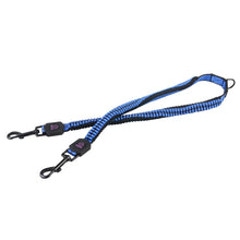 Load image into Gallery viewer, Pet Telescopic Buffer Double Traction Rope Nylon Reflective Braided Rope, Small, Length: 70cm, Random Color Delivery , Double Traction 70cm