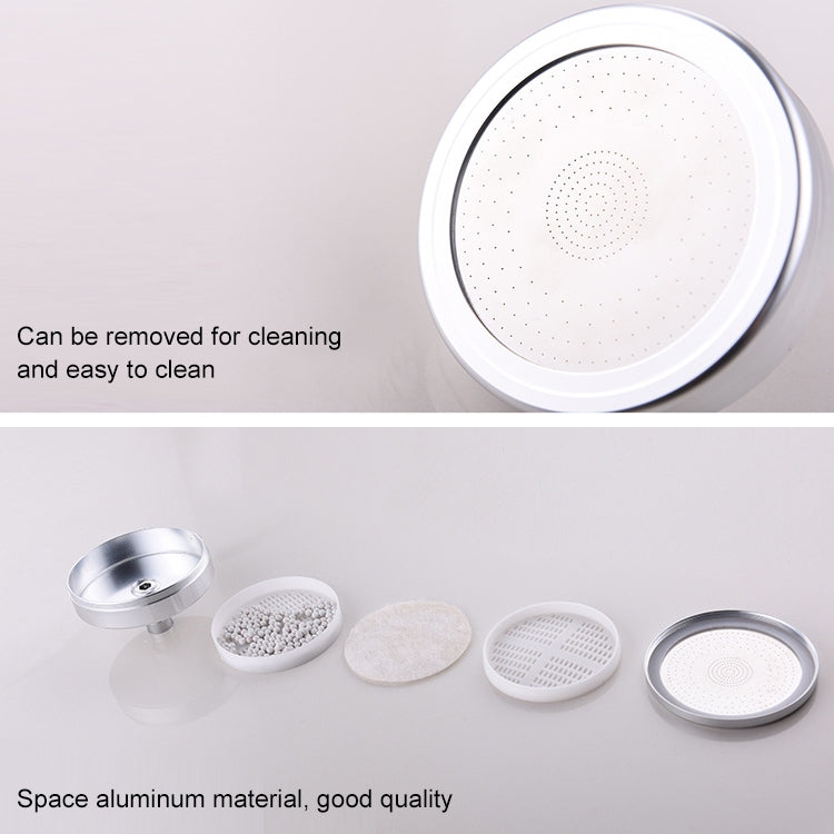 Removable and Washable 304 Stainless Steel Round Pressurized Handheld Shower Head, Size: 80mm, Pattern K