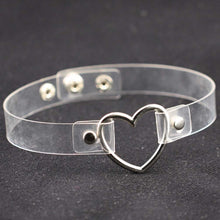 Load image into Gallery viewer, Japanese Harajuku PU Leather Heart Shape Punk Collar Fashion Female Choker Necklace, Random Color Delivery, TXXQ