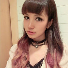 Load image into Gallery viewer, European and American Harajuku Punk Heart-shape Lock Leather Collar Choker Bracelet, Random Color Delivery, TXXQ05