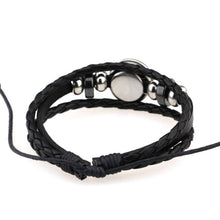 Load image into Gallery viewer, European and American Hand-knitted Beaded Retro DIY Bracelet Constellation Leather Punk Fashion Bracelet, Sagittarius, Pisces, Cancer, Aries, Scorpion, Capricorn, Virgo, Leo, Libra, Gemini, Taurus, Aquarius