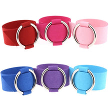 Load image into Gallery viewer, 2 PCS European and American Simple Round Velvet Bracelet Fashion Metal Wristband Bracelet, Random Color Delivery