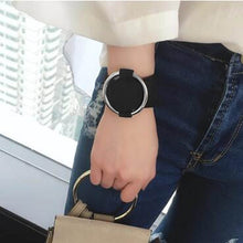 Load image into Gallery viewer, 2 PCS European and American Simple Round Velvet Bracelet Fashion Metal Wristband Bracelet, Random Color Delivery