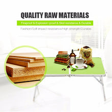 Load image into Gallery viewer, Plastic Mat Adjustable Portable Laptop Table Folding Stand Computer Reading Desk Bed Tray, Plastic Mat, Plastic Mat (Wood), Plastic Mat (Sapphire Blue)