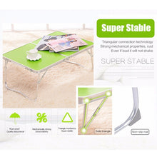 Load image into Gallery viewer, Plastic Mat Adjustable Portable Laptop Table Folding Stand Computer Reading Desk Bed Tray, Plastic Mat, Plastic Mat (Wood), Plastic Mat (Sapphire Blue)