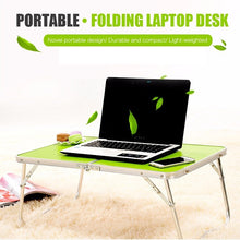 Load image into Gallery viewer, Plastic Mat Adjustable Portable Laptop Table Folding Stand Computer Reading Desk Bed Tray, Plastic Mat, Plastic Mat (Wood), Plastic Mat (Sapphire Blue)