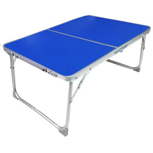 Load image into Gallery viewer, Plastic Mat Adjustable Portable Laptop Table Folding Stand Computer Reading Desk Bed Tray, Plastic Mat, Plastic Mat (Wood), Plastic Mat (Sapphire Blue)