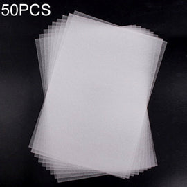 50 PCS Translucent Fine Grinding Heat Shrink Film DIY Heat Shrink Film, DIY Heat Shrink Film (Fine Grinding)
