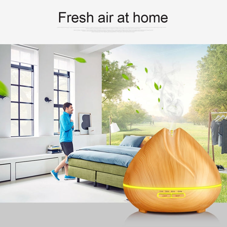 Peach Shape Wood Grain Remote Control Ultrasonic Humidifier Aromatherapy Machine Automatic Alcohol Sprayer with LED Lights, Capacity: 400mL, AU Plug (Light Wood Color), Peach Shape Light Wood Color, Diamond Dark Wood Color, Diamond Light Wood Color    ...