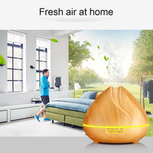 Load image into Gallery viewer, Peach Shape Wood Grain Remote Control Ultrasonic Humidifier Aromatherapy Machine Automatic Alcohol Sprayer with LED Lights, Capacity: 400mL, AU Plug (Light Wood Color), Peach Shape Light Wood Color, Diamond Dark Wood Color, Diamond Light Wood Color    ...