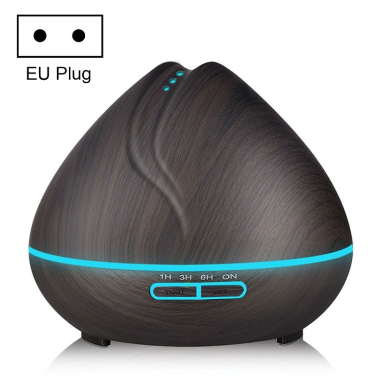 Peach Shape Wood Grain Remote Control Ultrasonic Humidifier Aromatherapy Machine Automatic Alcohol Sprayer with LED Lights, Capacity: 400mL, EU Plug (Dark Wood Color), Peach Shape Light Wood Color, Diamond Dark Wood Color, Diamond Light Wood Color     ...