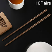 Load image into Gallery viewer, 10 Pairs Natural Wenge Non-slip Chopsticks