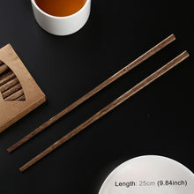 Load image into Gallery viewer, 10 Pairs Natural Wenge Non-slip Chopsticks