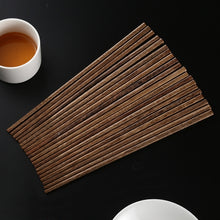 Load image into Gallery viewer, 10 Pairs Natural Wenge Non-slip Chopsticks