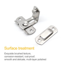 Load image into Gallery viewer, 2 PCS Security Door Stainless Steel 90 Degree Right Angle Door Buckle Corner Insert, Door Buckle Corner Insert